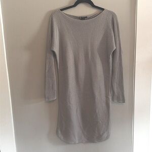 A|X Armani Exchange grey knit rib stitch dress size M